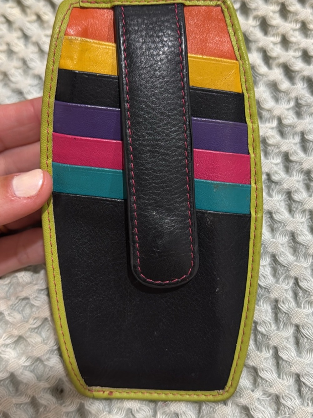 Vintage ILI- Genuine Leather colorful wallet